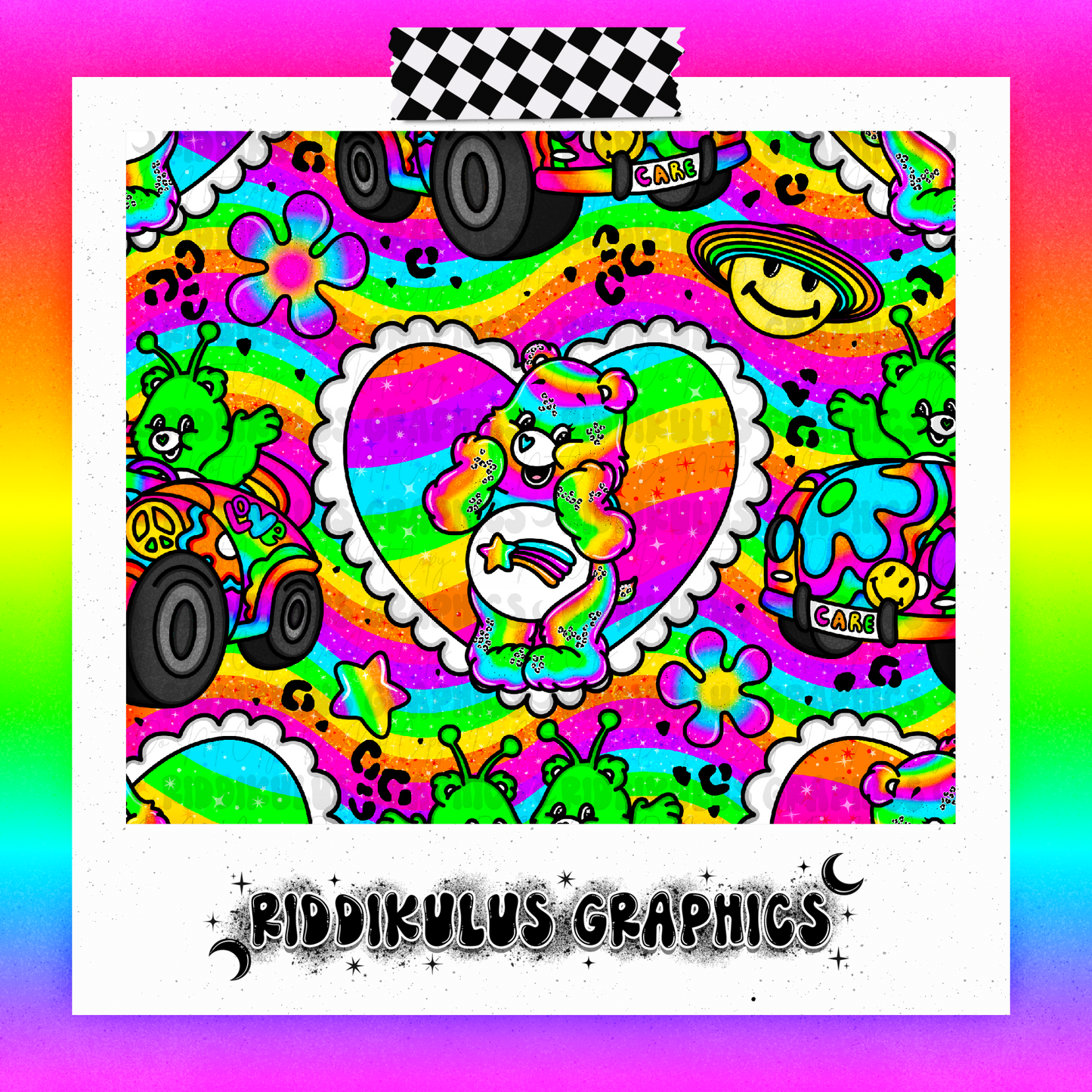 Neon Rainbow Bears