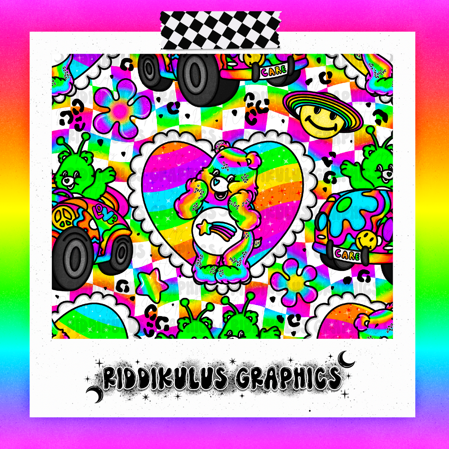 Neon Rainbow Bears