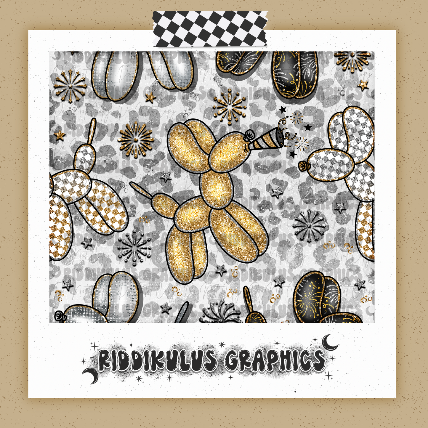 New Years Balloon Dog