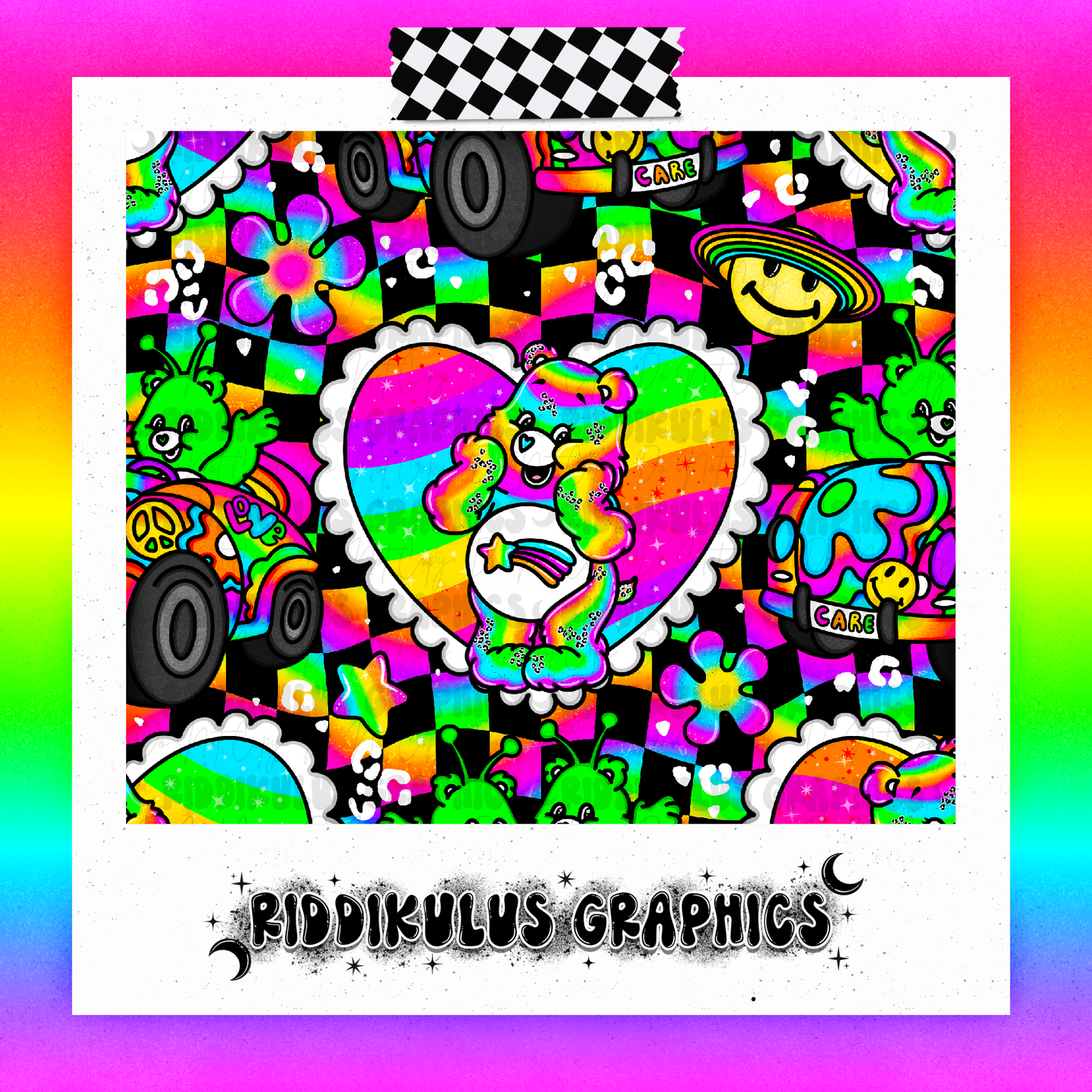 Neon Rainbow Bears