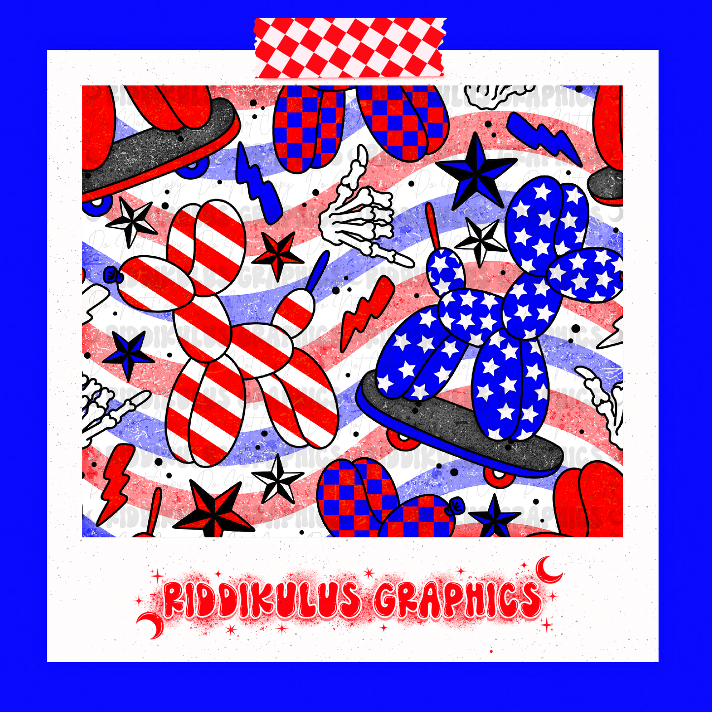 Red , White & Balloon Skaters