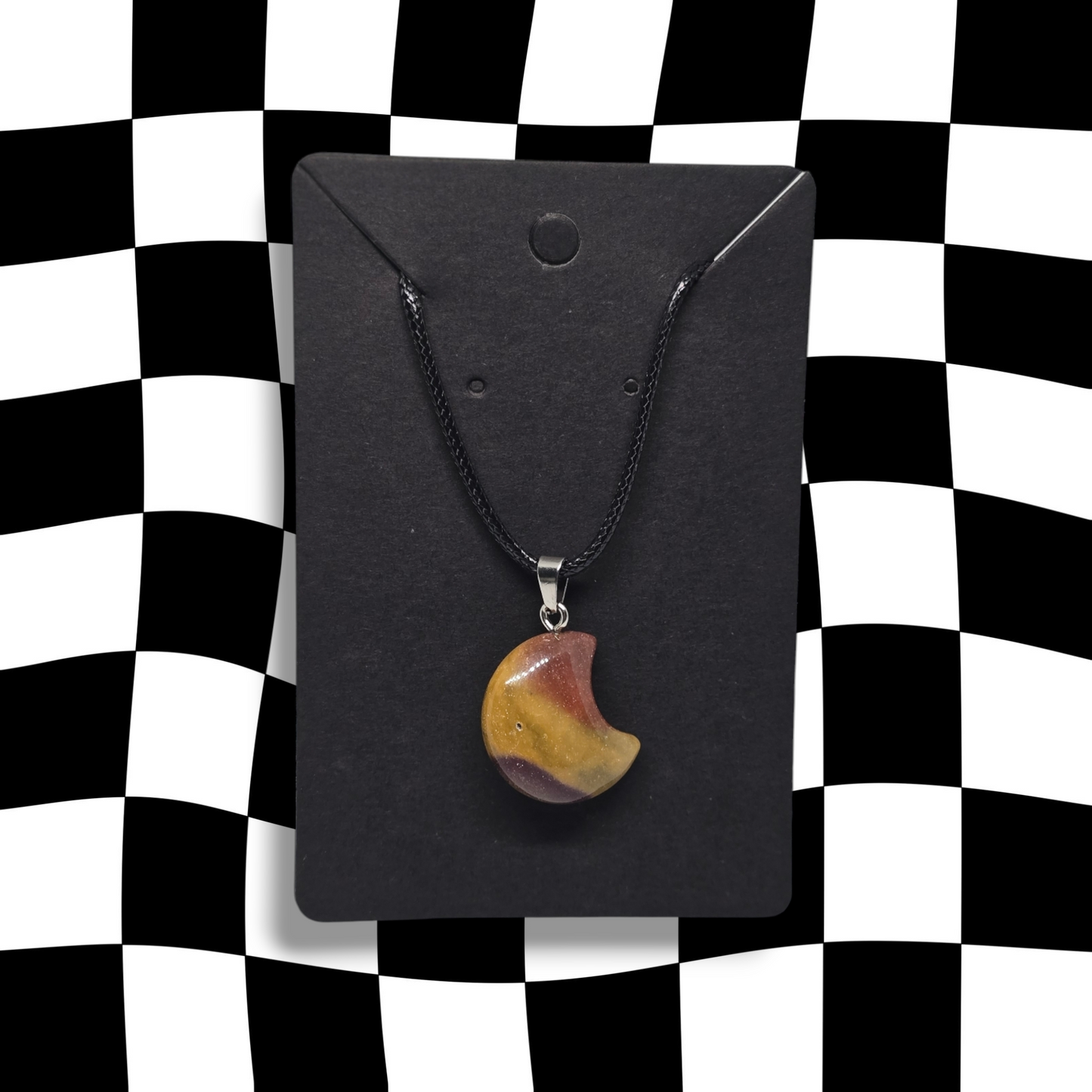 Mookaite Crystal Moon Necklace