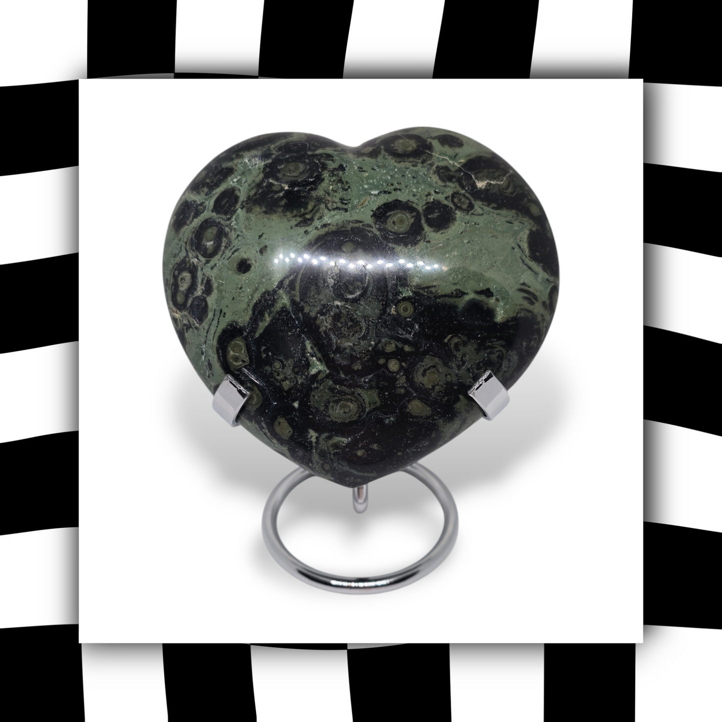 Kambaba Jasper Heart #2