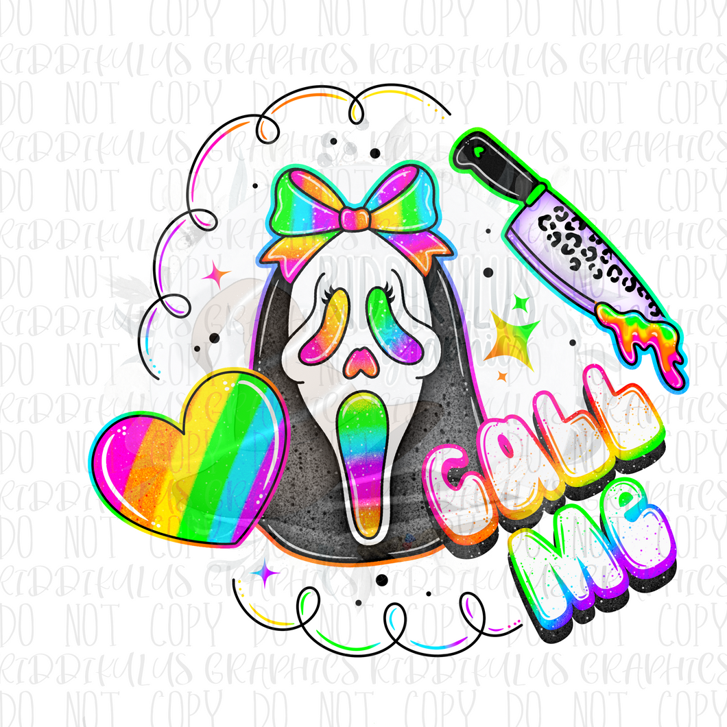 Neon Rainbow Ghostie Girl