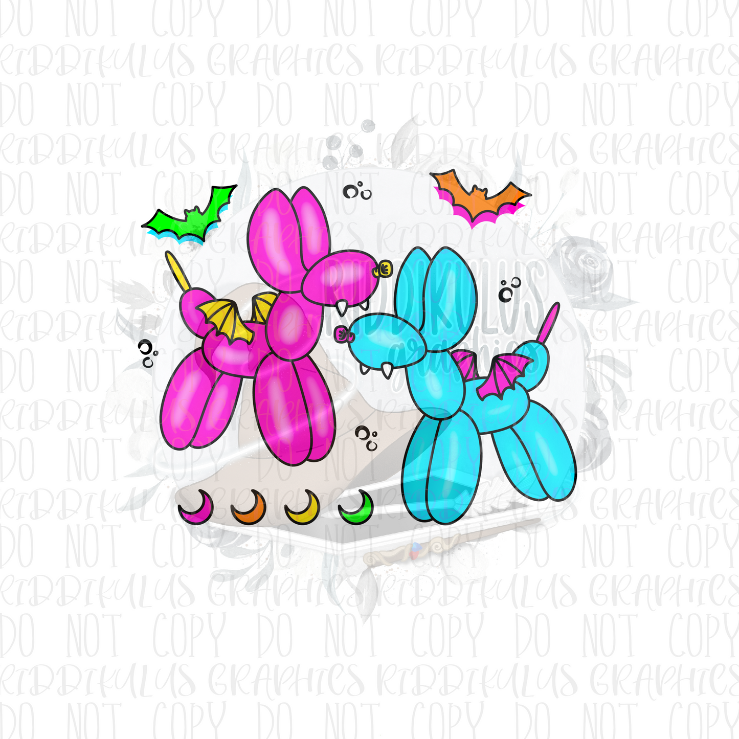 Balloon Bat Dog PNGs