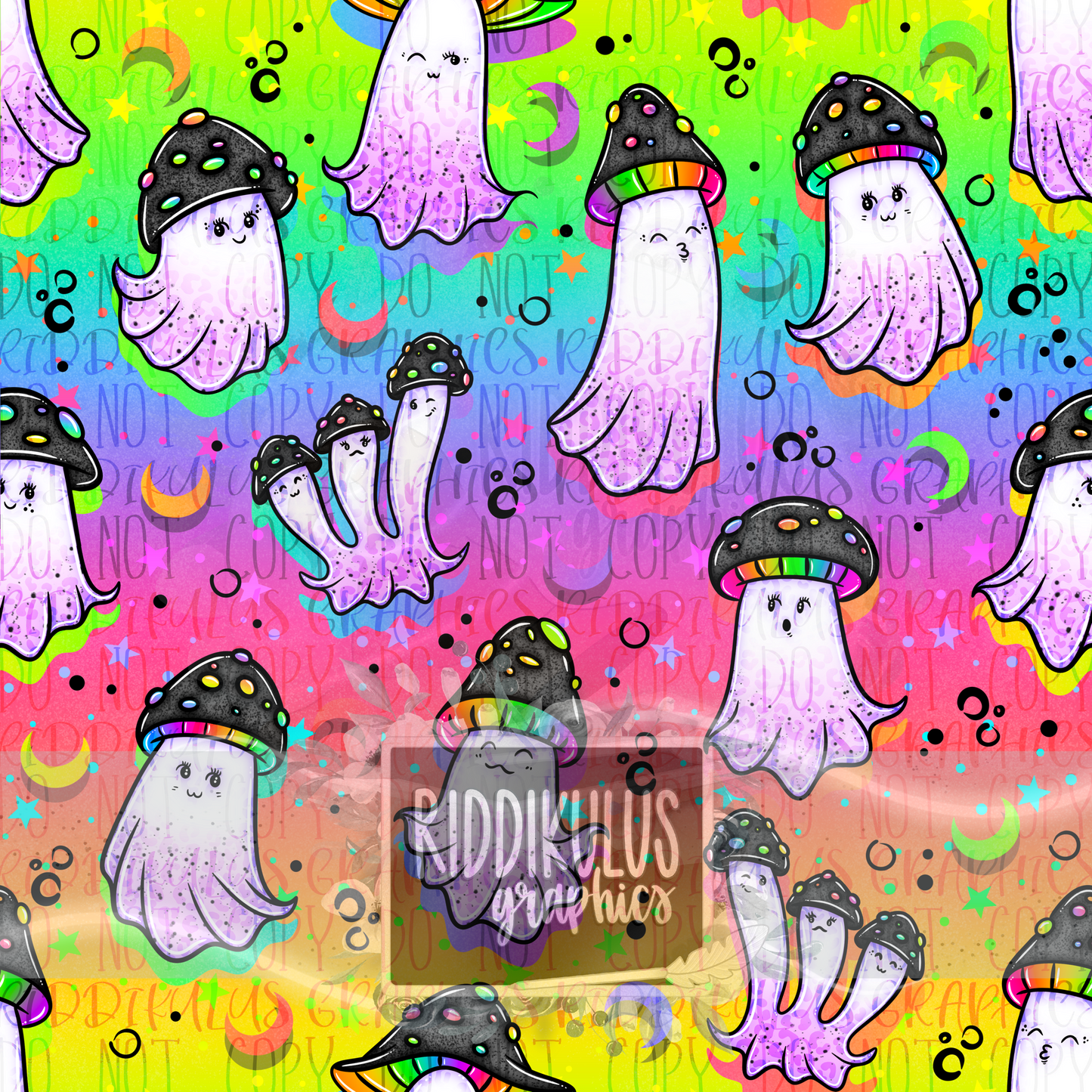 Neon Ghostie Mushrooms