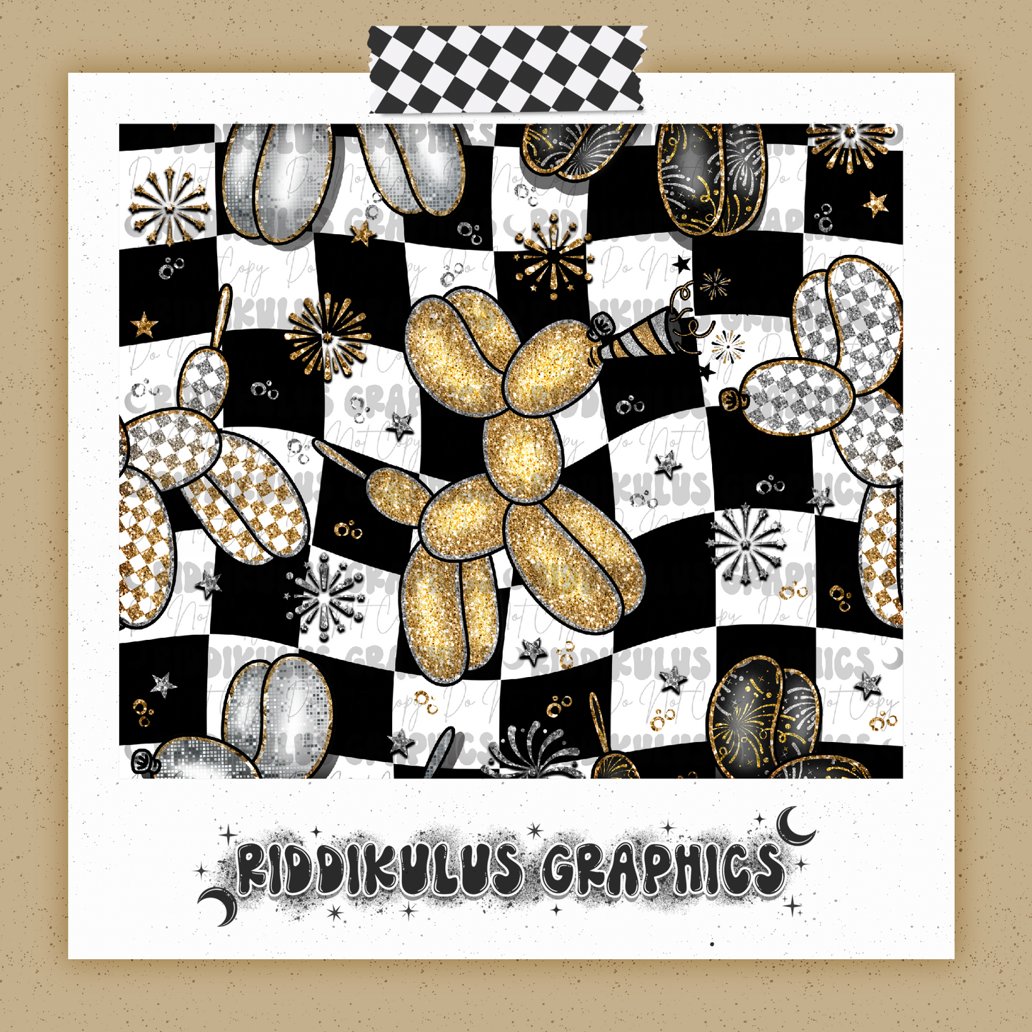 New Years Balloon Dog