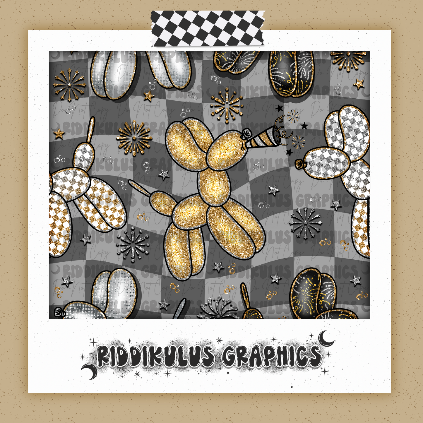 New Years Balloon Dog