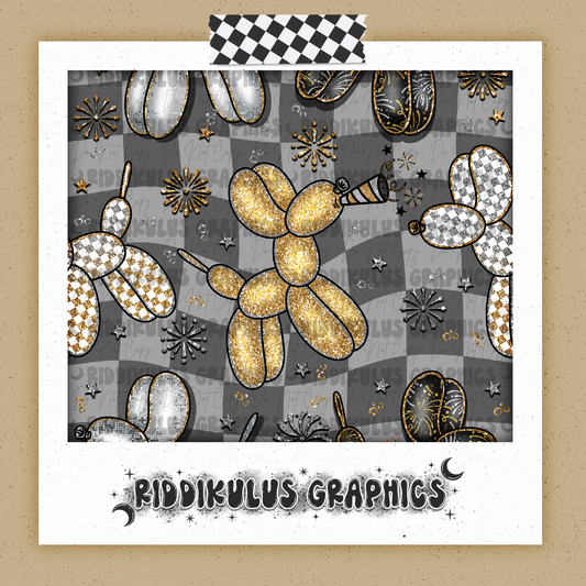 New Years Balloon Dog