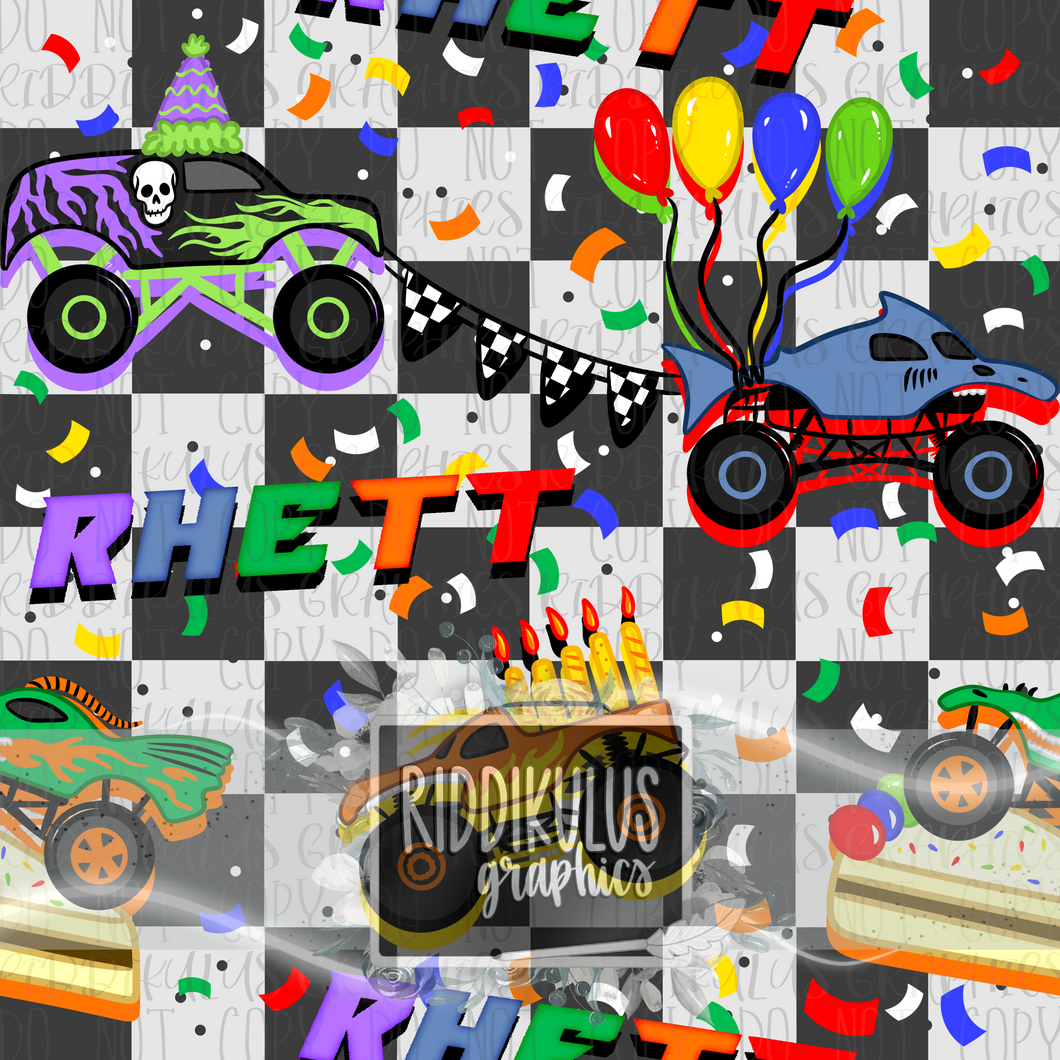 Monster Truck Birthday (Name file)