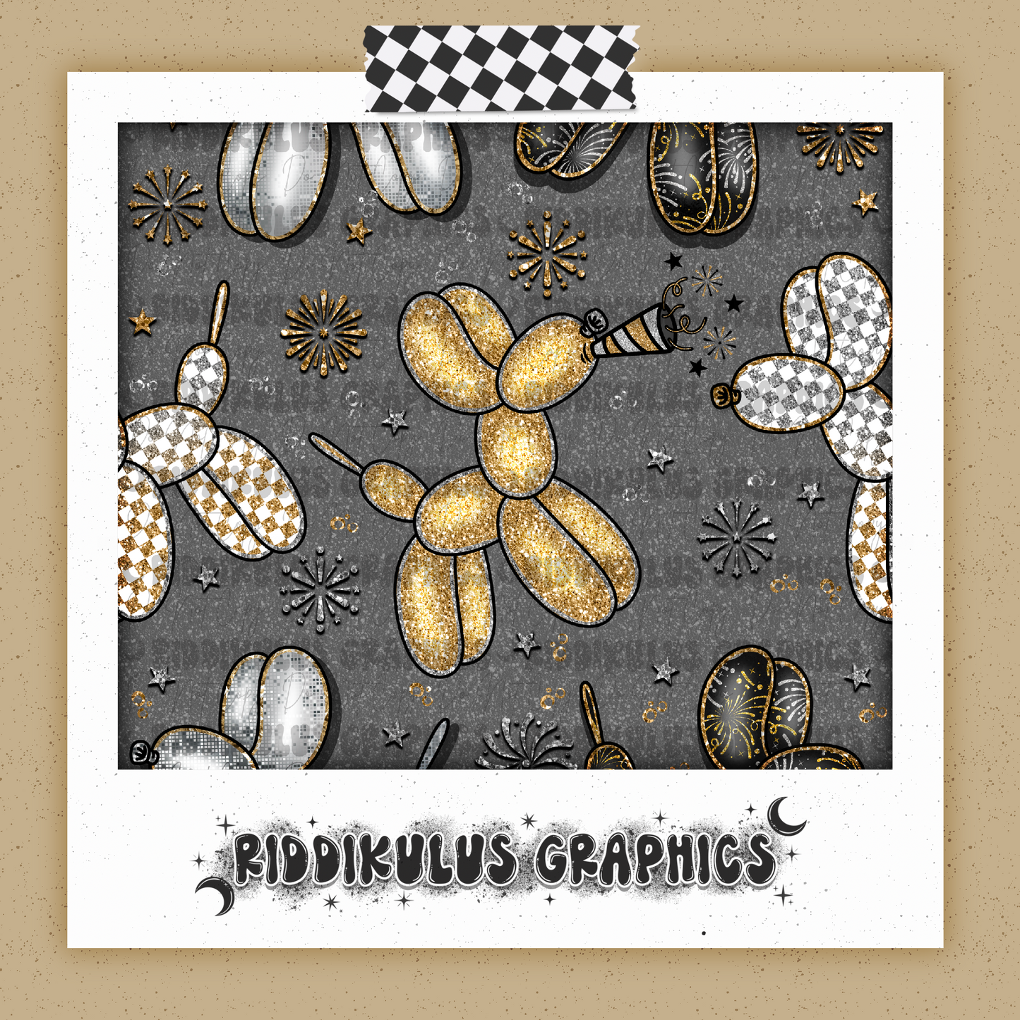 New Years Balloon Dog