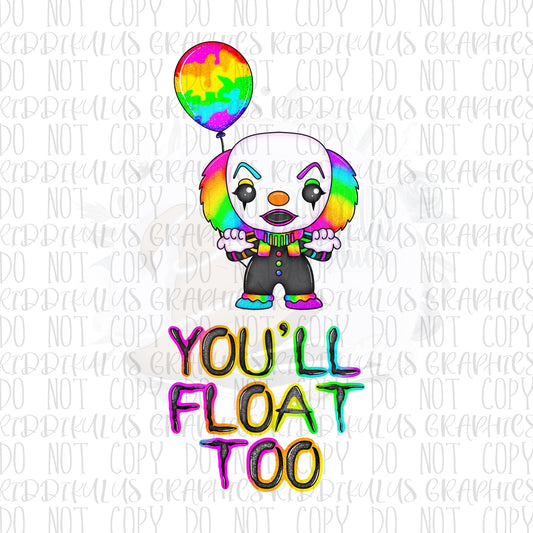 Neon Rainbow You’ll Float Too