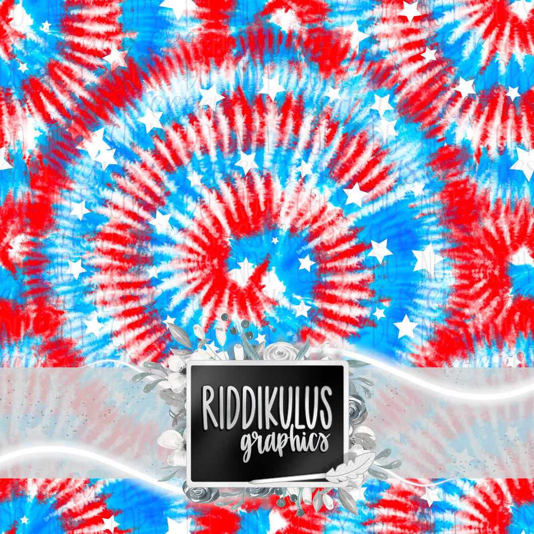 Patriotic Swirl Tie Dye