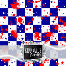 Load image into Gallery viewer, Red White &amp; Splatter Checkered
