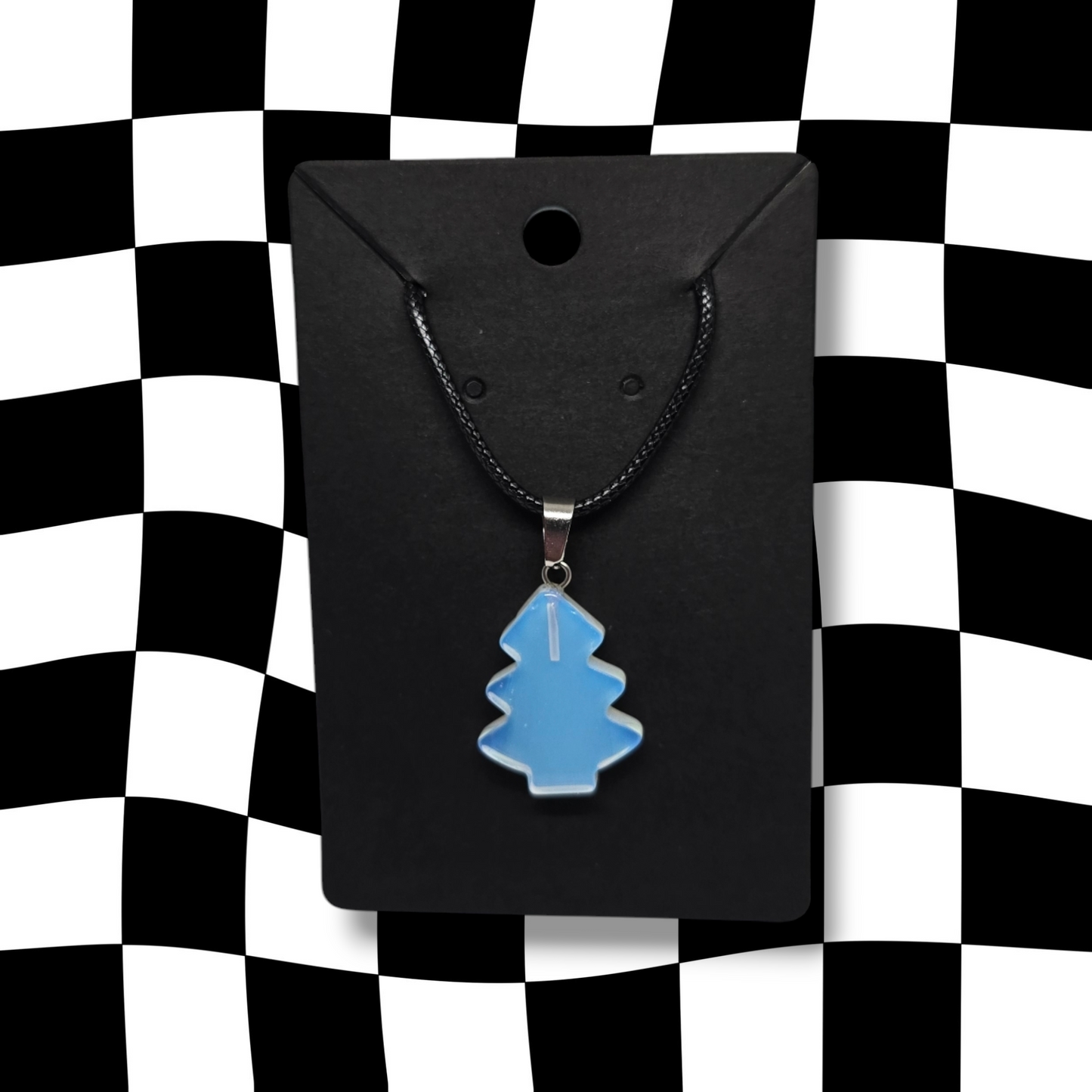 Opalite Christmas Tree Necklace