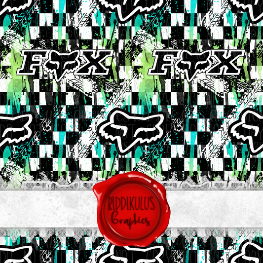 Foxy Checkered (Blue/Green)