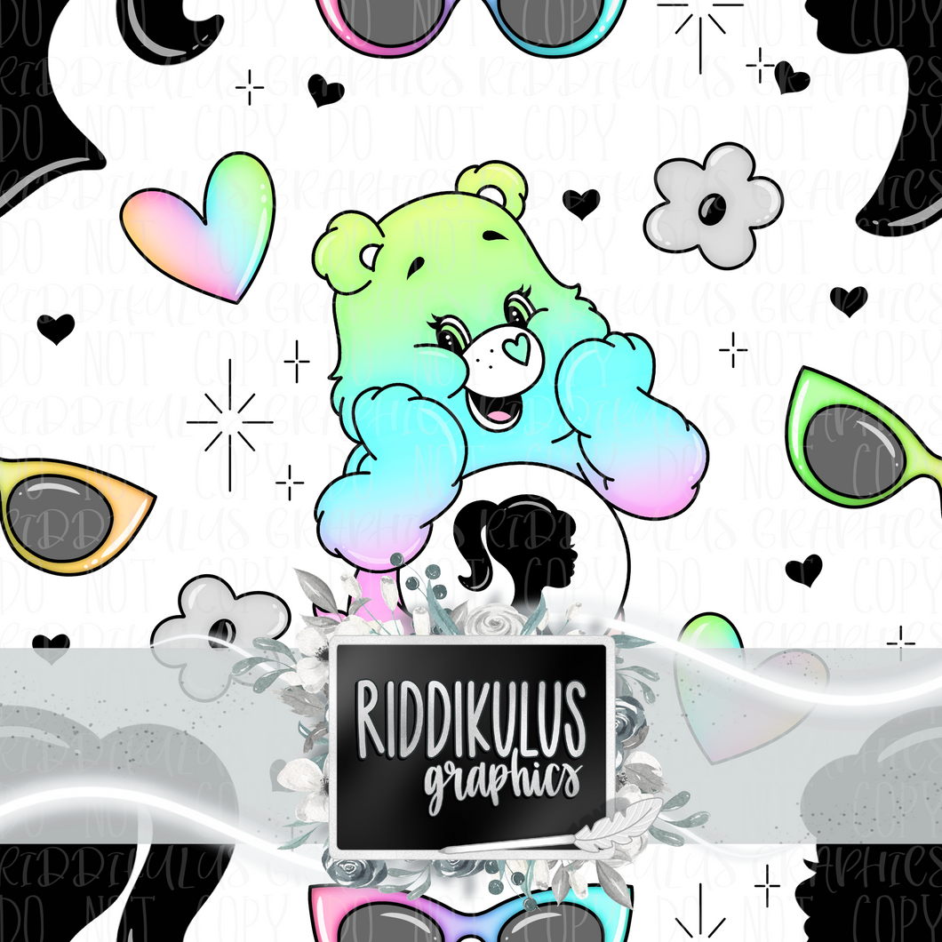 Rainbow Bar-Bear ( Cat Eye Glasses )