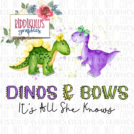 Dinos & Bows PNG