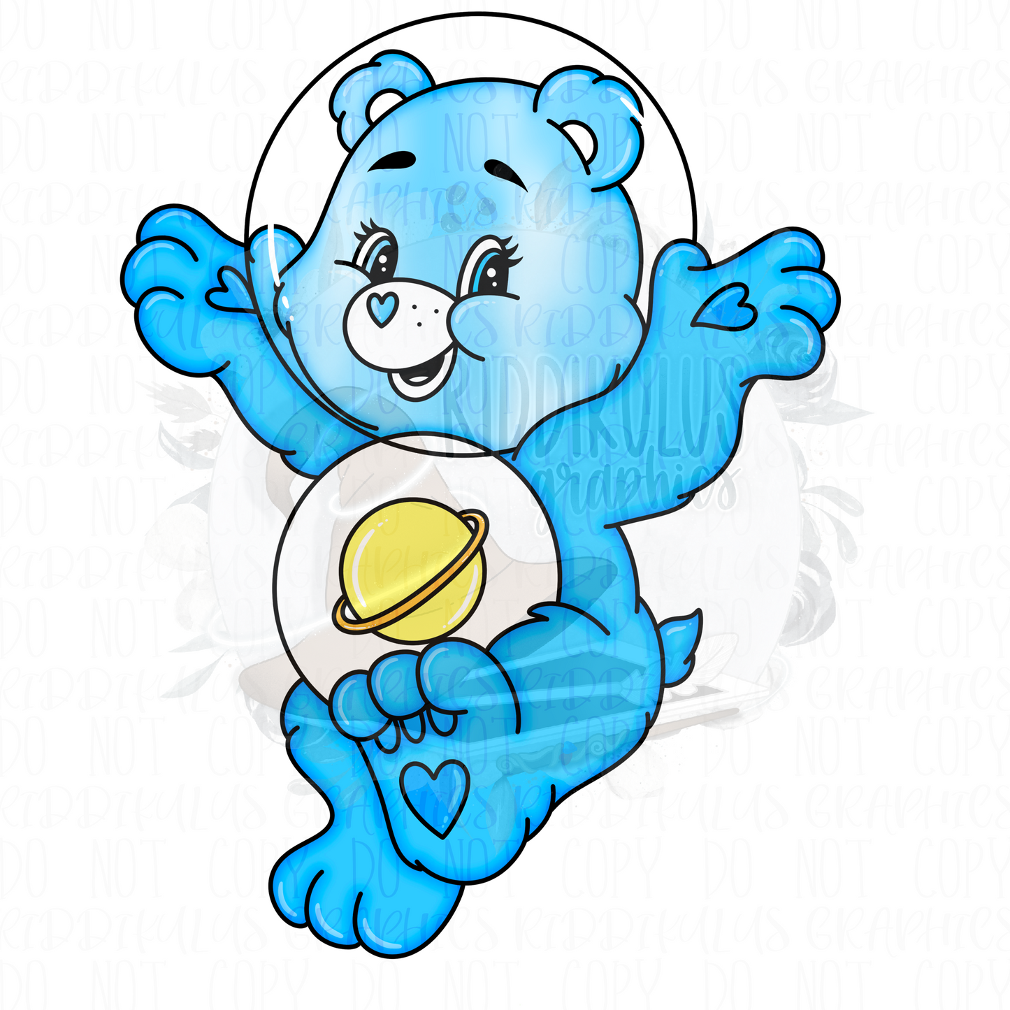 Blue Astronaut Bear