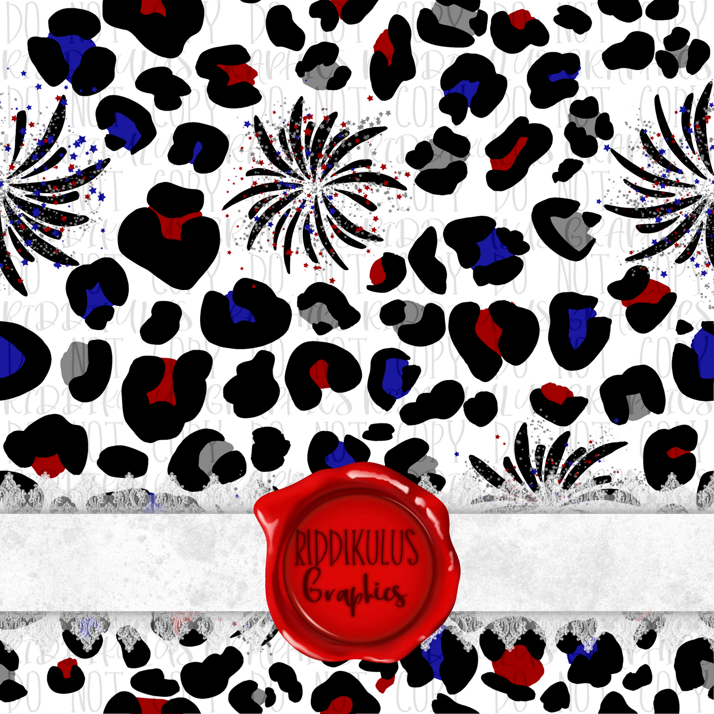 Fireworks Leopard Print