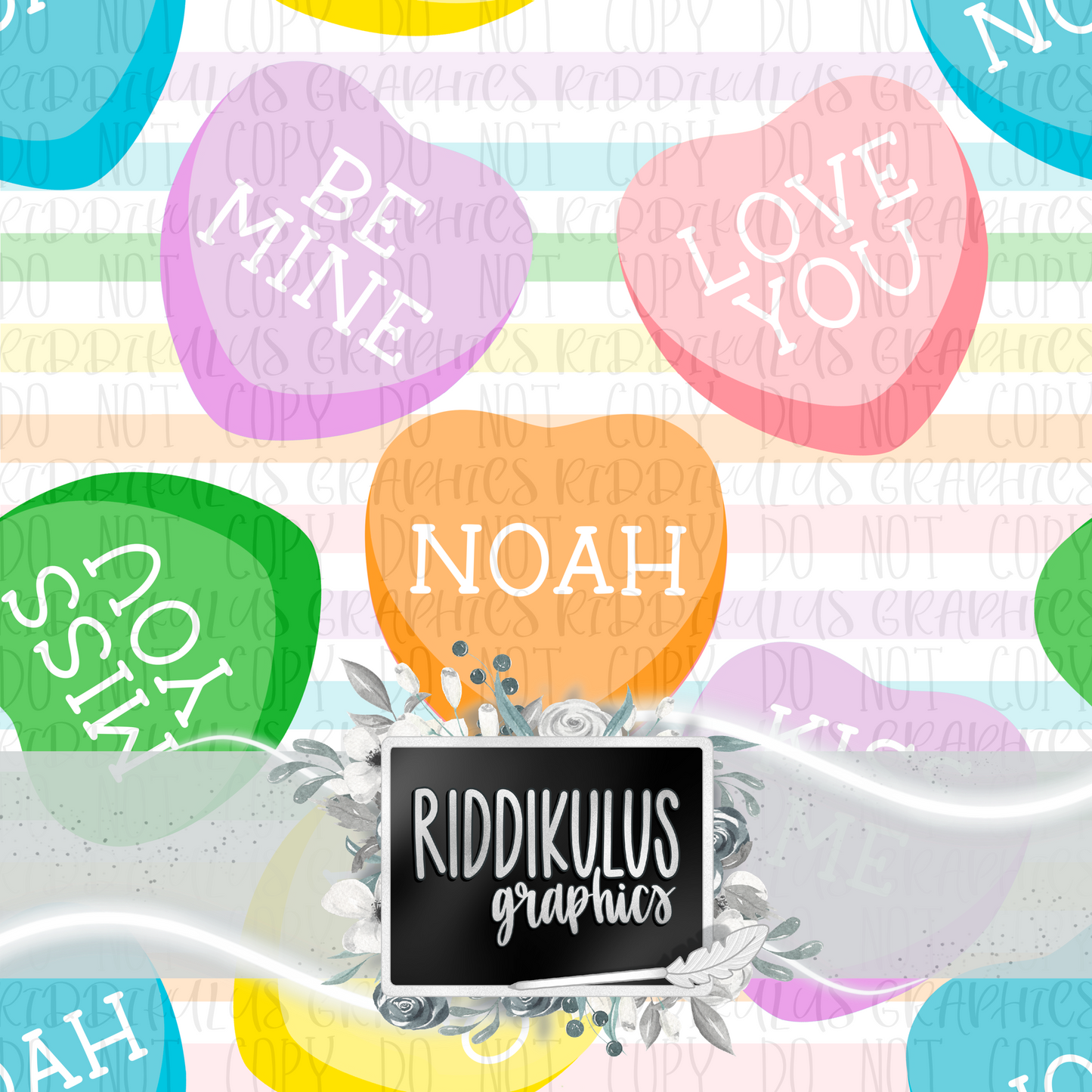 Conversation Hearts Name File (Orange/Blue)