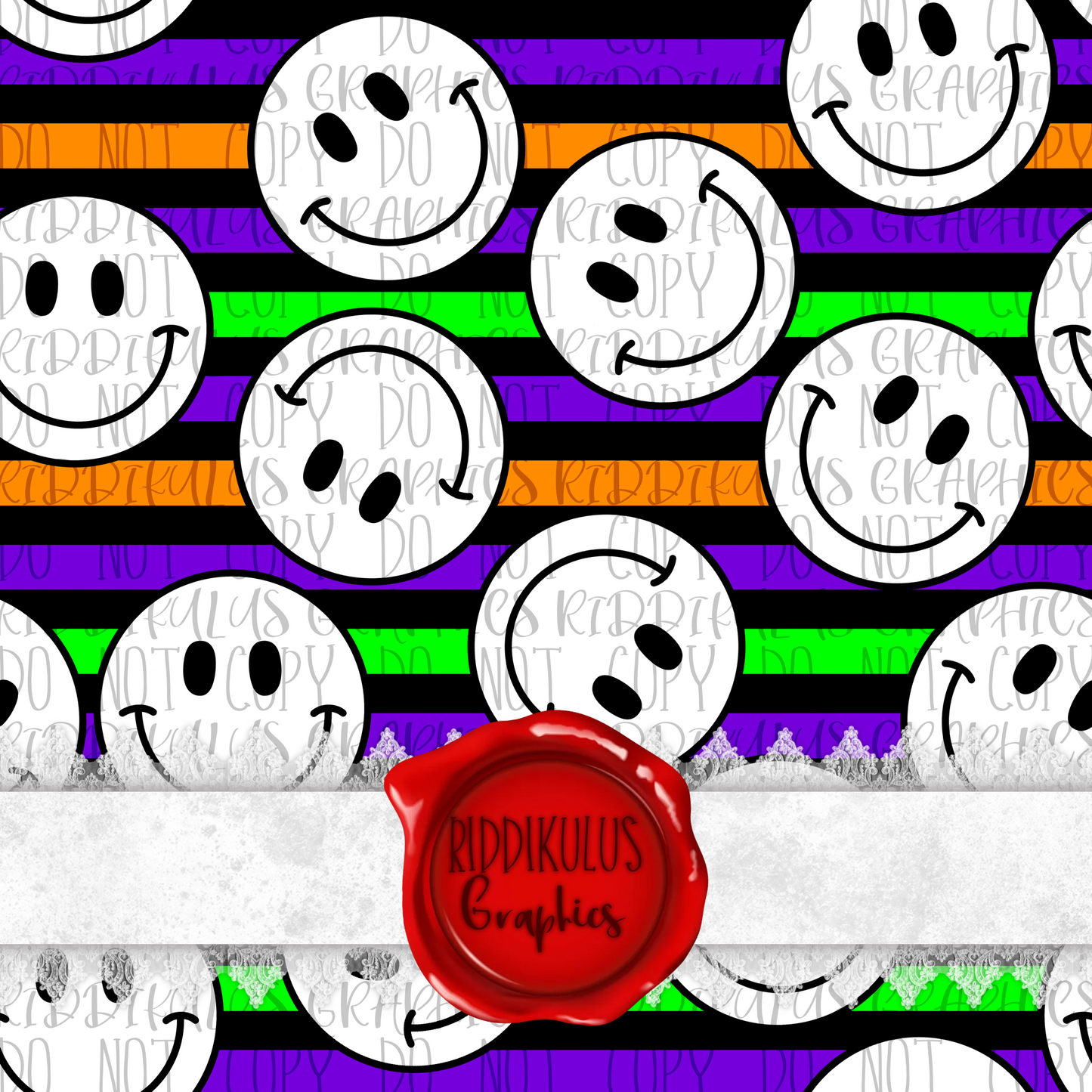 Happy Hallo-Smiles (Stripes)