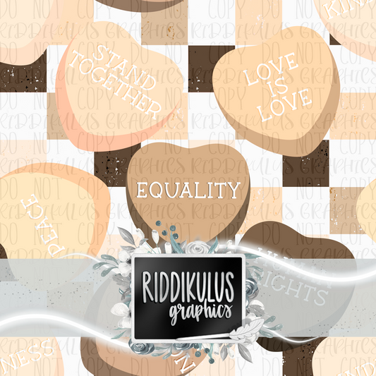 Equality Hearts (Checkered)