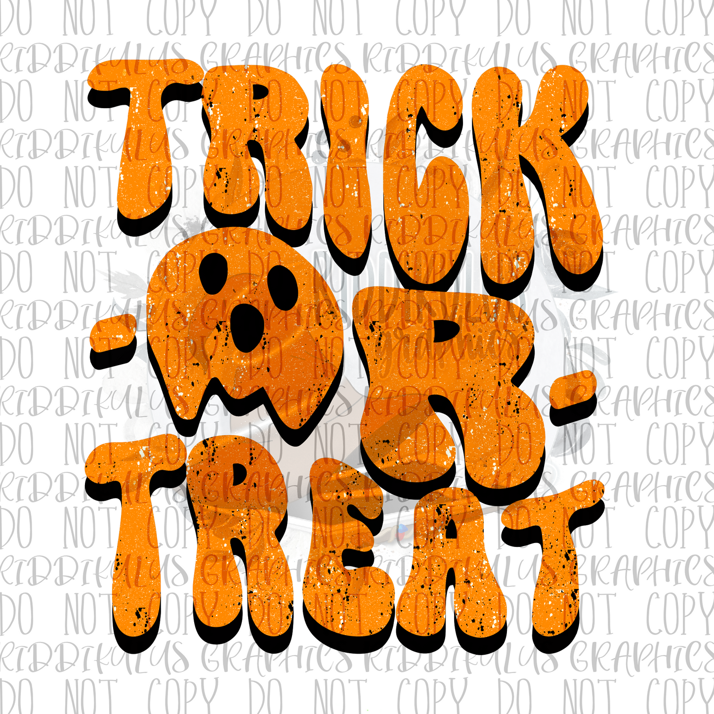 Orange Trick OR Treat PNG