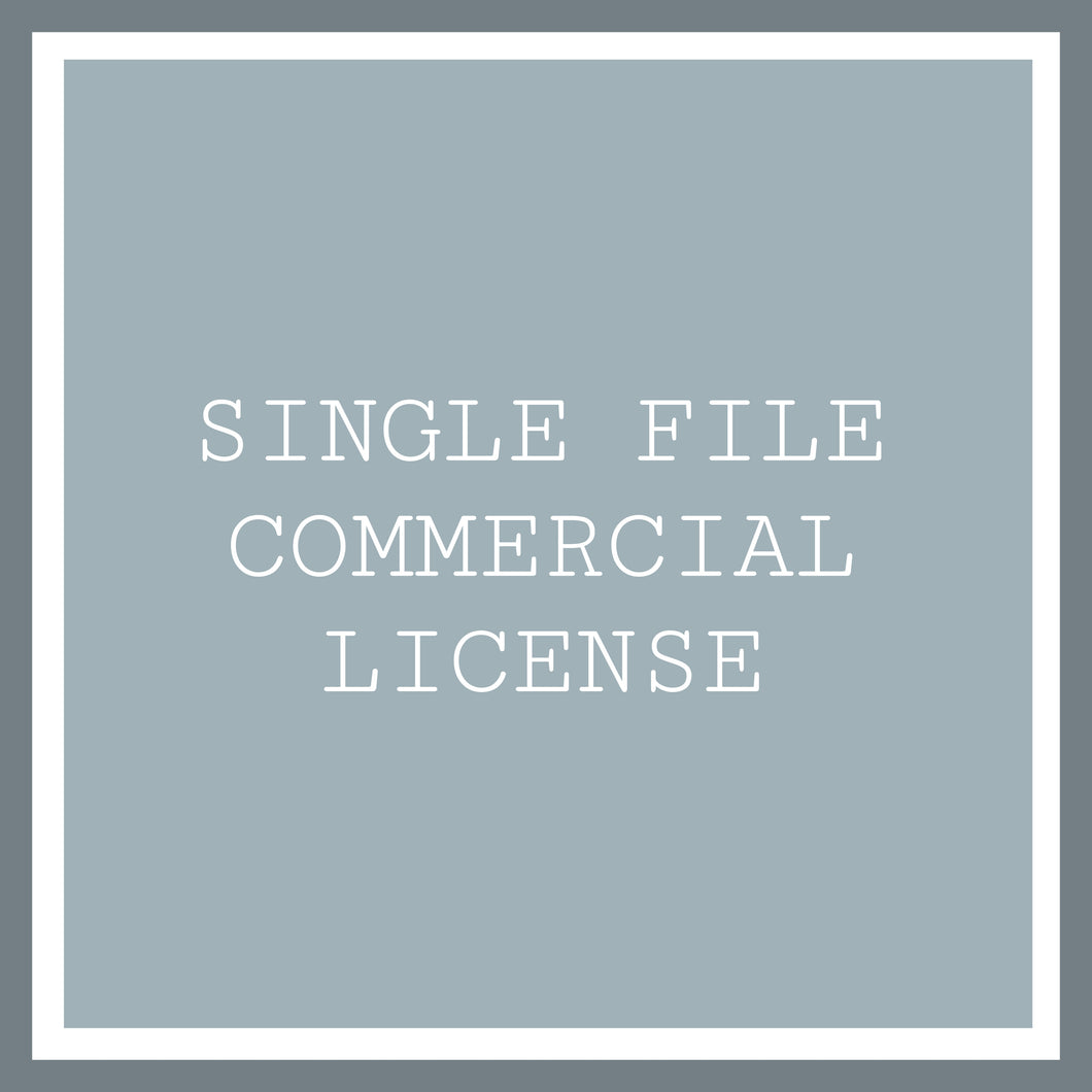 Single File Commercial License (Annual)