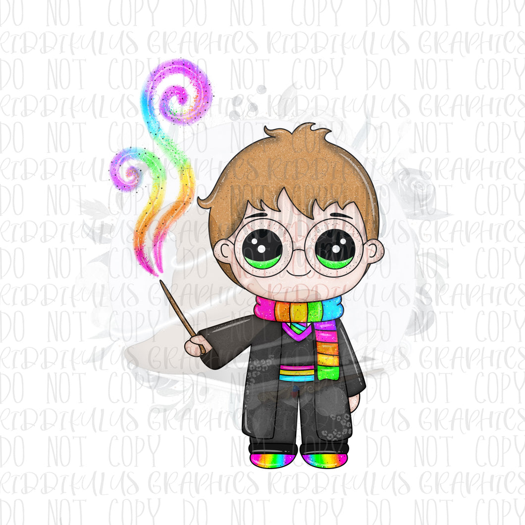 Neon Rainbow Wizard