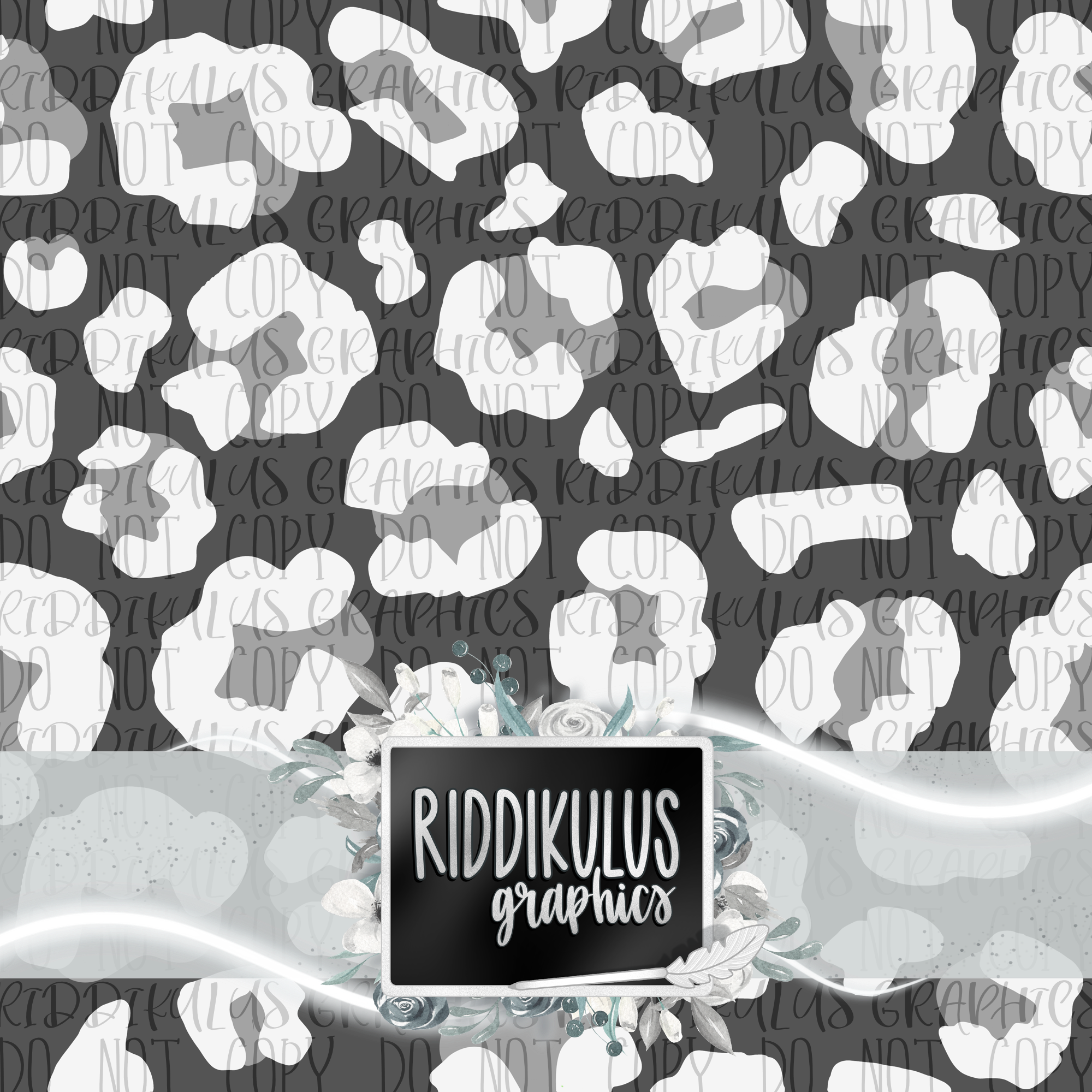 White Silver Leopard – RiddikulusGraphics