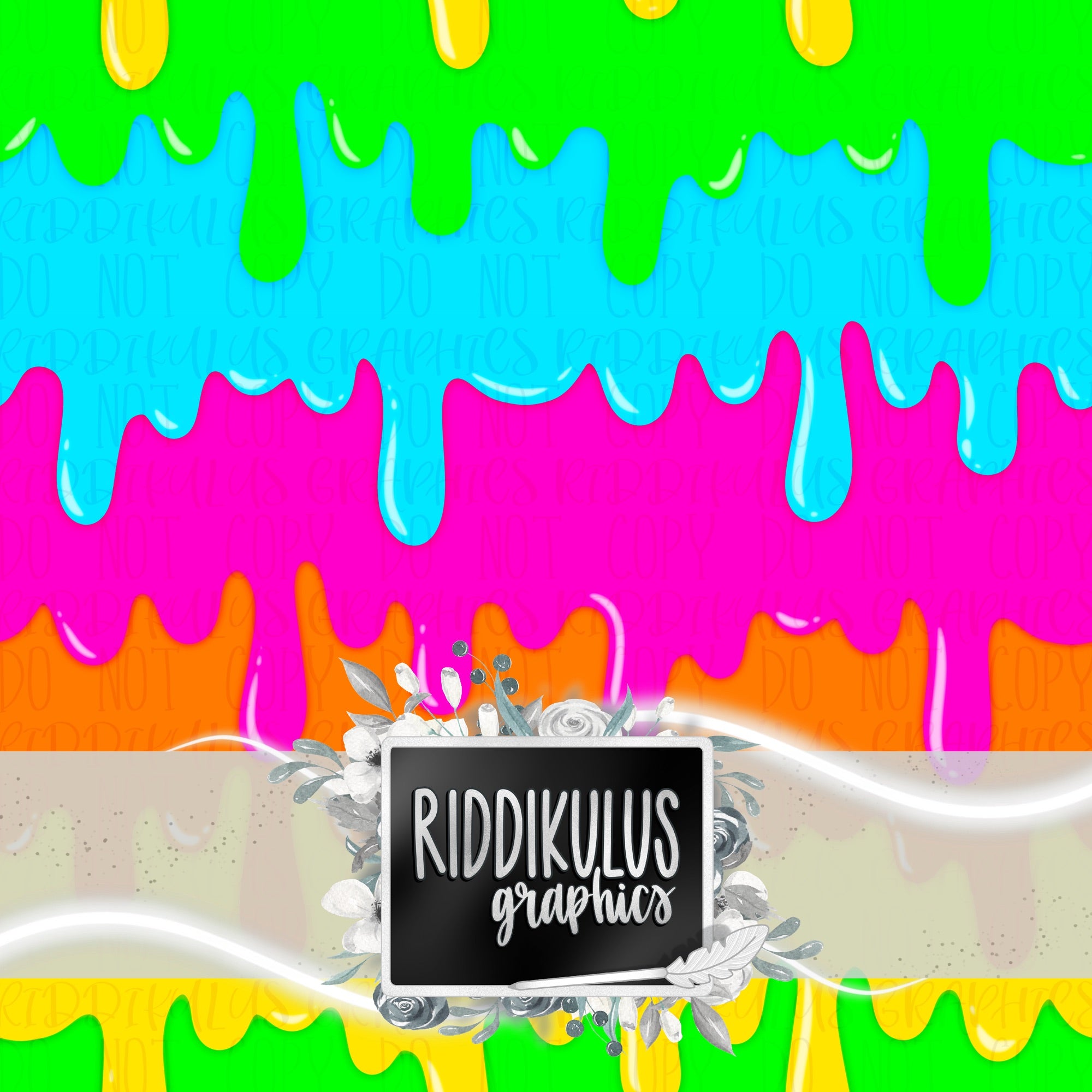 Rgb Drips Neon Rainbow Drips – RiddikulusGraphics