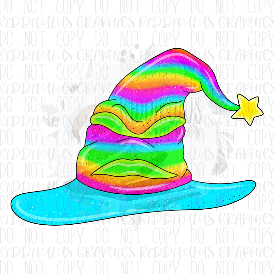 Neon Rainbow Hat