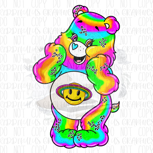 Neon Space Bear